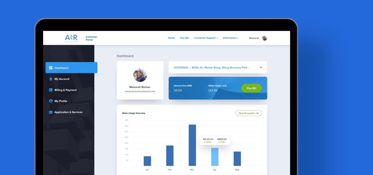 Air Selangor Customer Portal