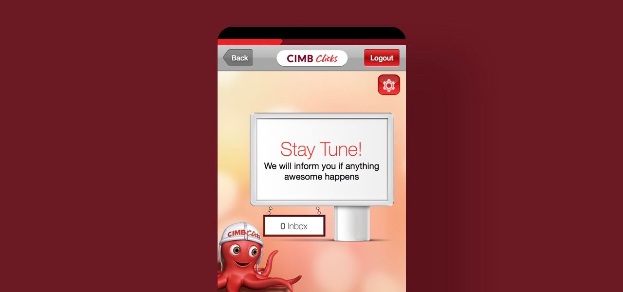 CIMB Click Mobile App Inbox