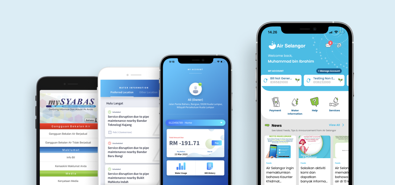 Air Selangor Mobile Apps Histories